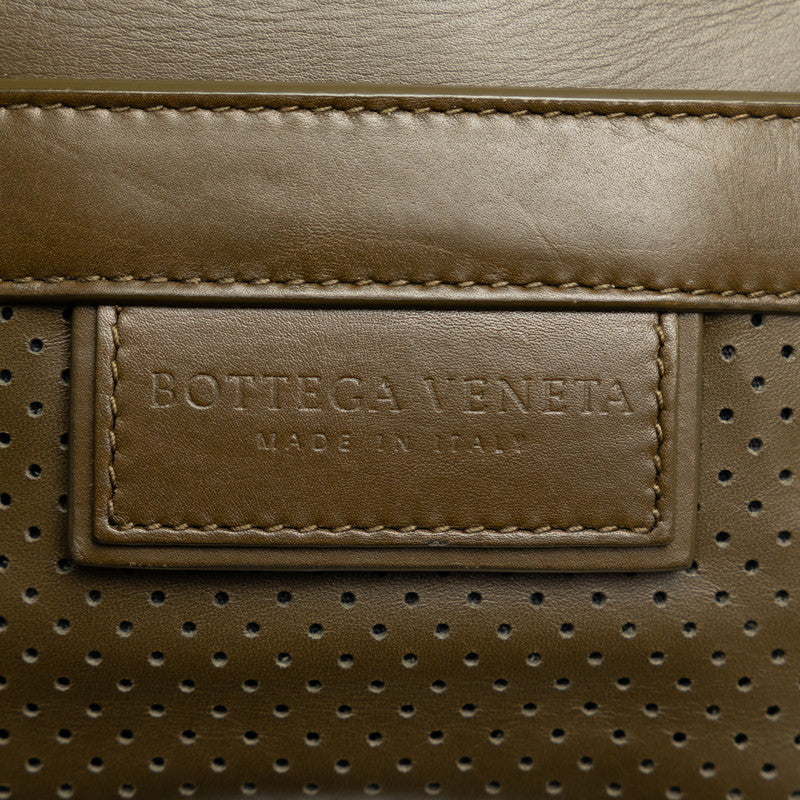 Bottega Veneta Leather Crossbody Pouch Khaki in Great Condition