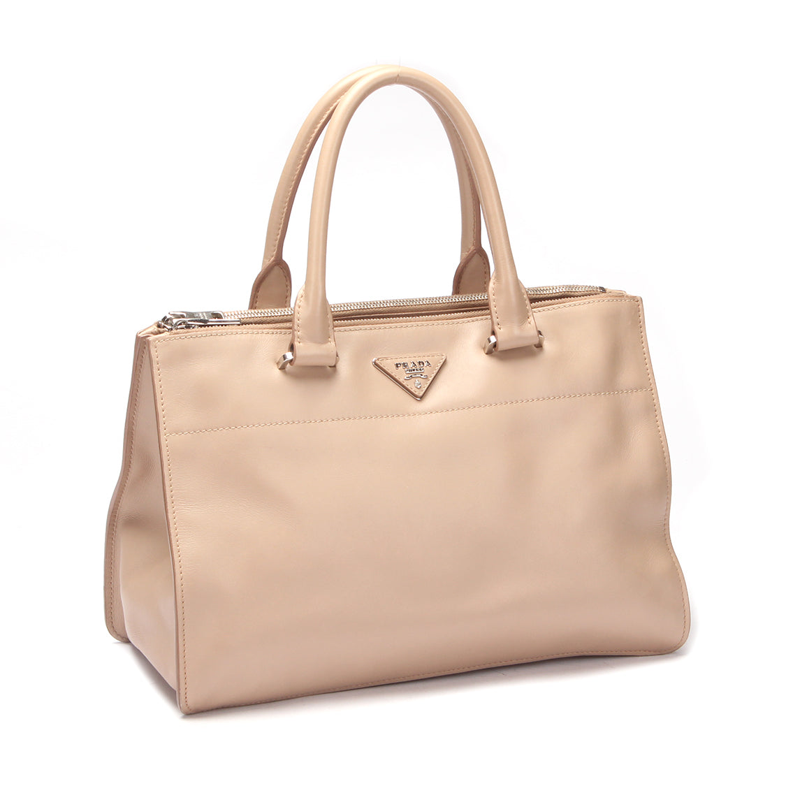 Leather Galleria Double Zip Handbag