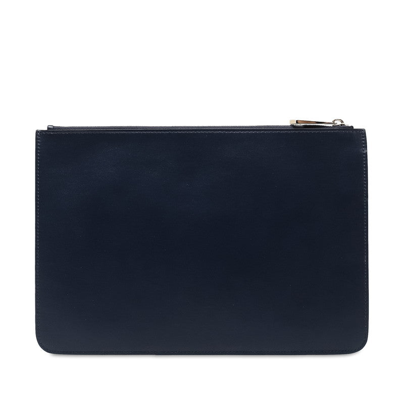 Givenchy Leather Logo Plate Iconic Clutch Bag