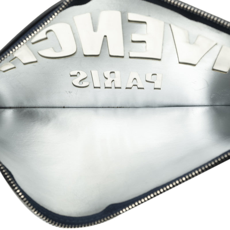 Givenchy Leather Logo Plate Iconic Clutch Bag