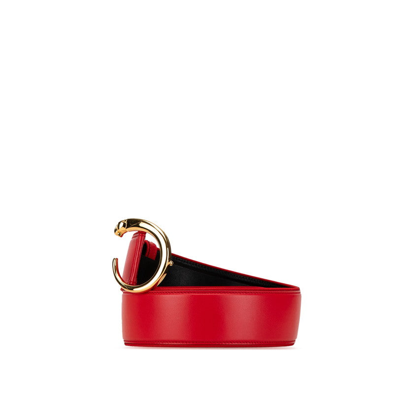 Cartier Must de Cartier Panthere Belt Red Gold Leather