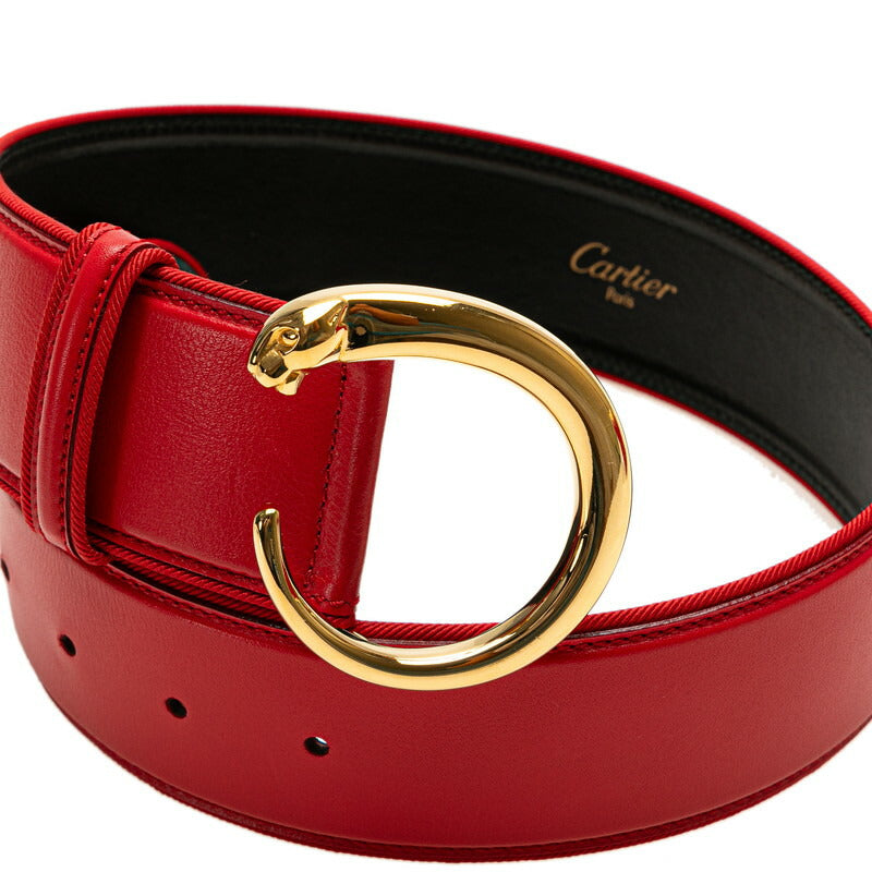 Cartier Must de Cartier Panthere Belt Red Gold Leather