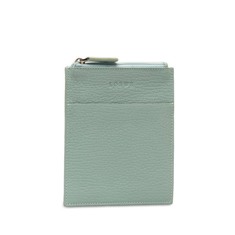 Loewe Leather Logo Pouch Light Blue in Great Condition