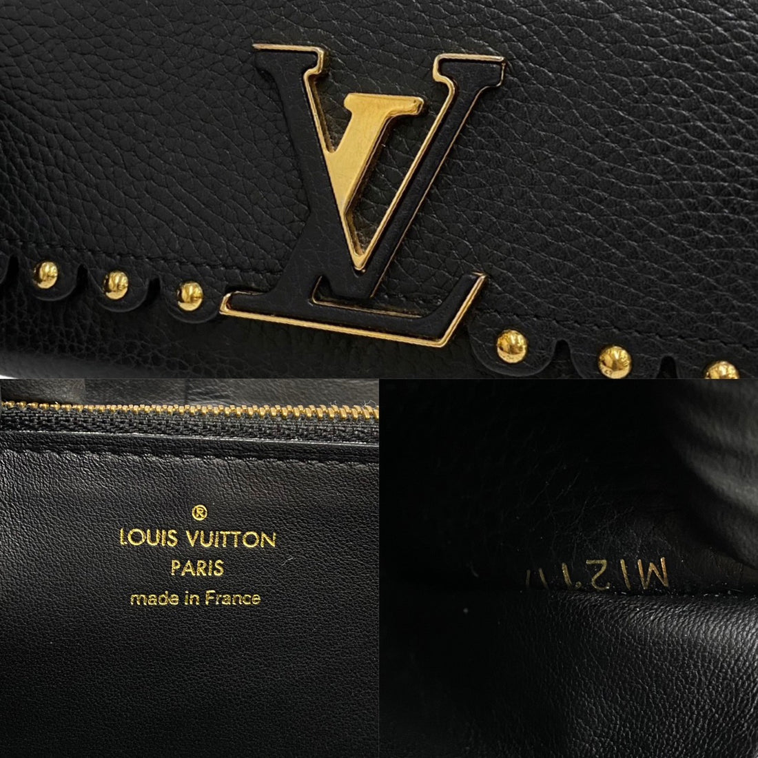 Louis Vuitton Portefeuille Capucines Wallet Leather Long Wallet M64102 in Very Good Condition