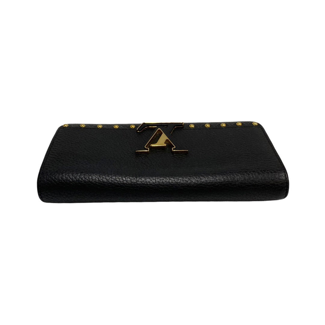 Louis Vuitton Portefeuille Capucines Wallet Leather Long Wallet M64102 in Very Good Condition