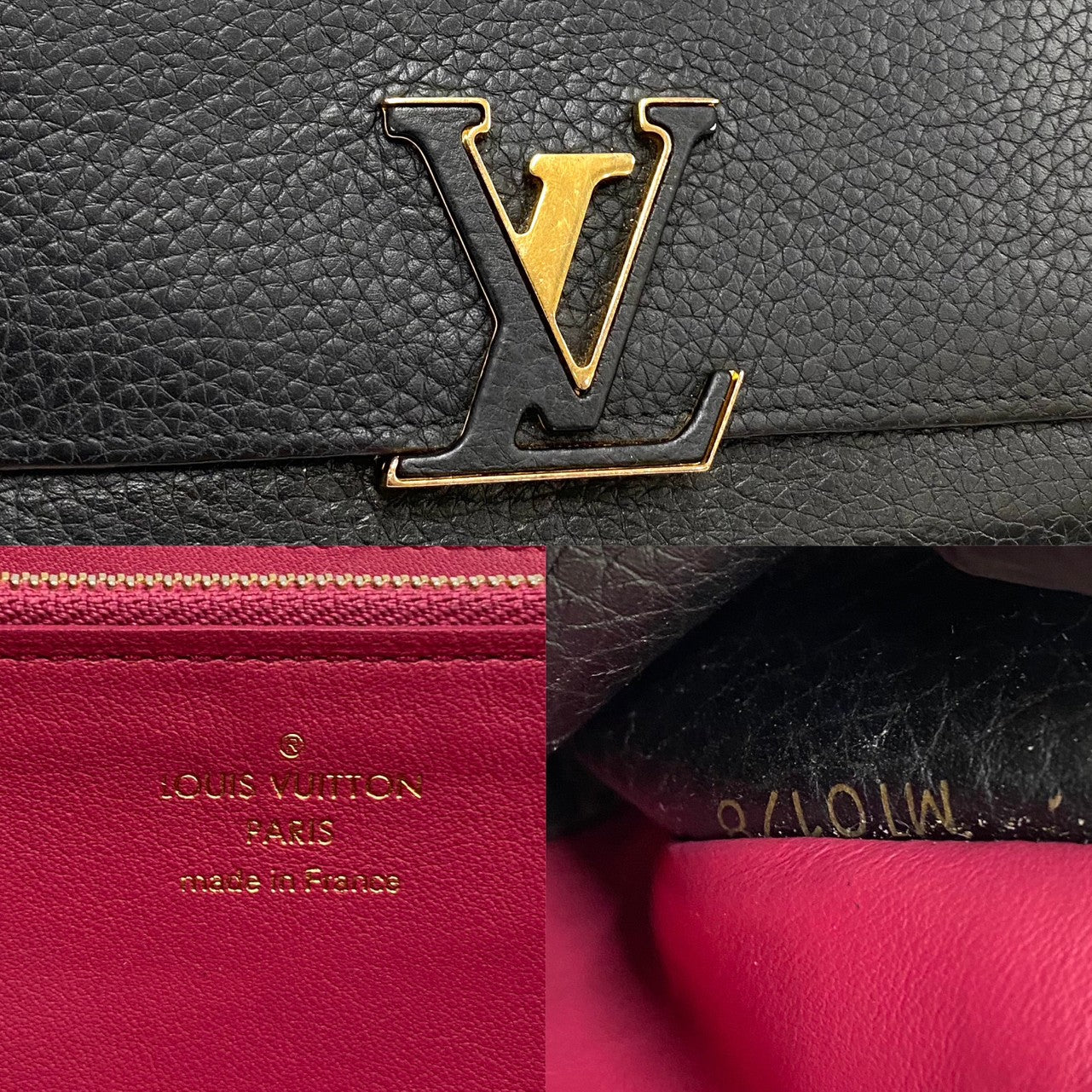 Louis Vuitton Capucines Wallet Leather Long Wallet ポルトフォイユ カプシーヌ in Good condition