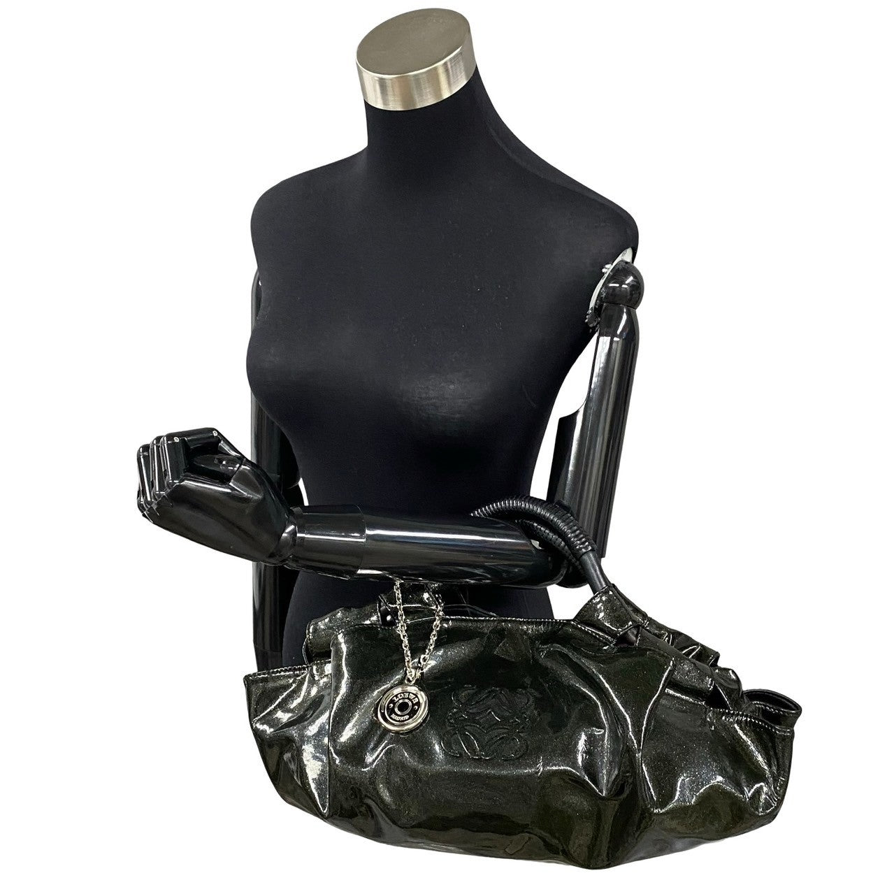 Loewe Nappa Aire Patent Leather Handbag Enamel Handbag in Good condition