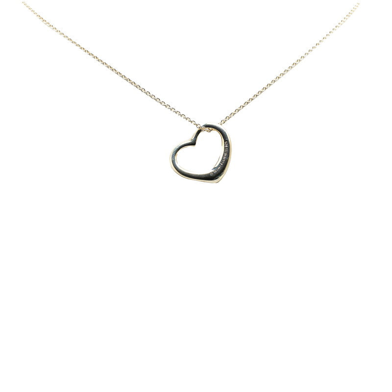 Tiffany & Co Open Heart Necklace Silver