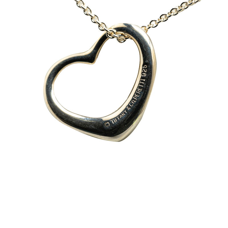 Tiffany & Co Open Heart Necklace Silver