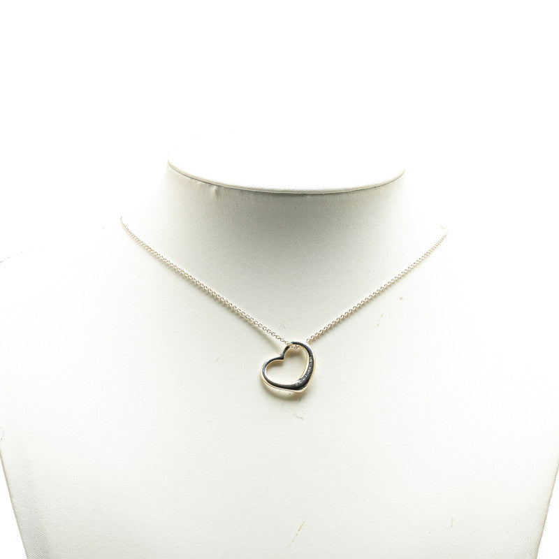 Tiffany & Co Open Heart Necklace Silver