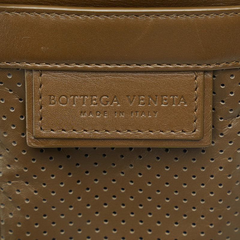 Bottega Veneta Leather Shoulder Bag Khaki