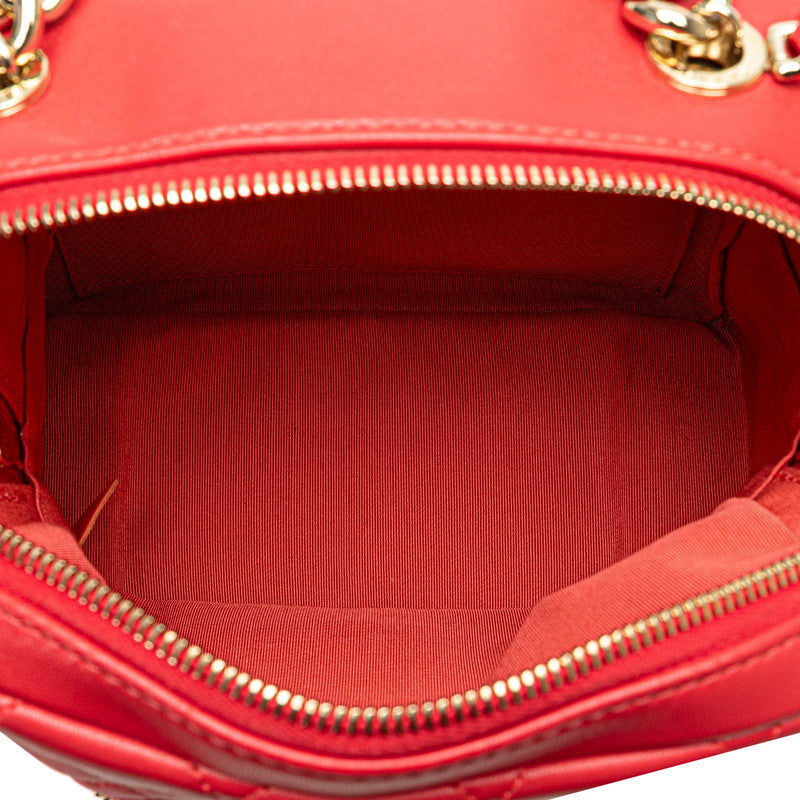 Chanel Matelasse Lambskin Handbag Shoulder Bag Red