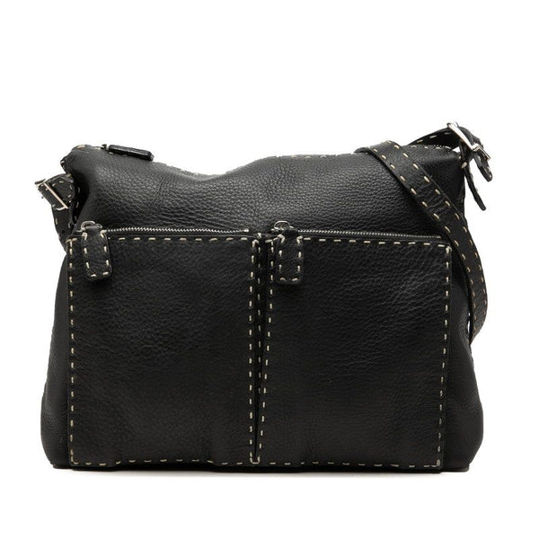 Fendi Selleria Leather Shoulder Bag