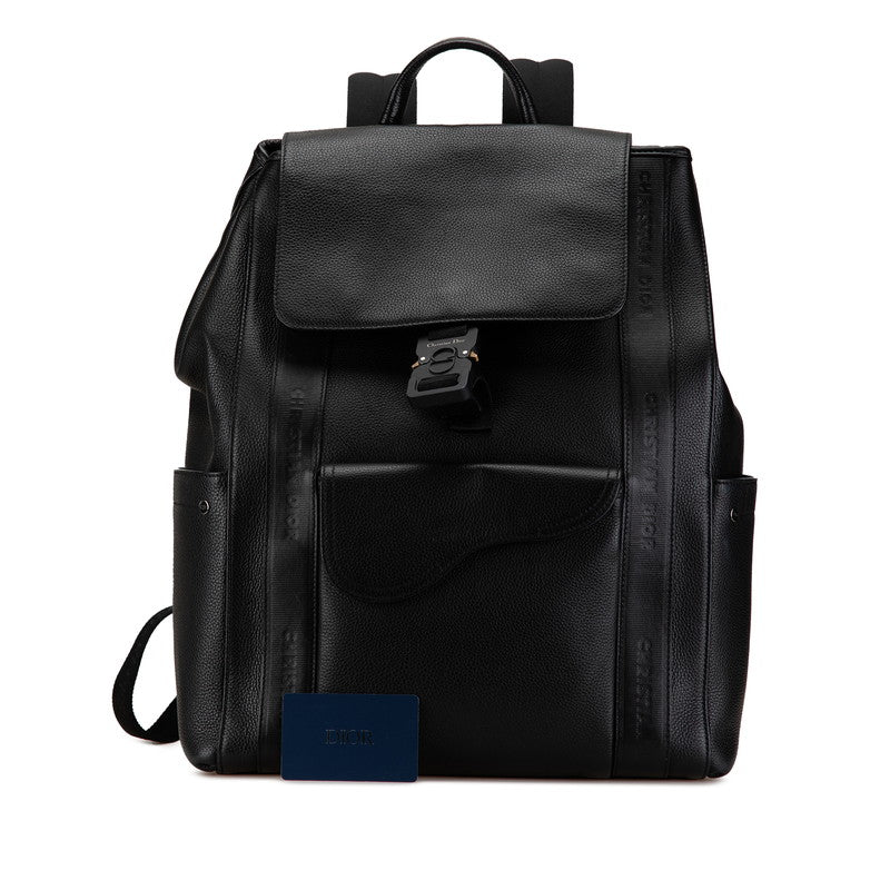 Dior Leather Saddle Backpack Black