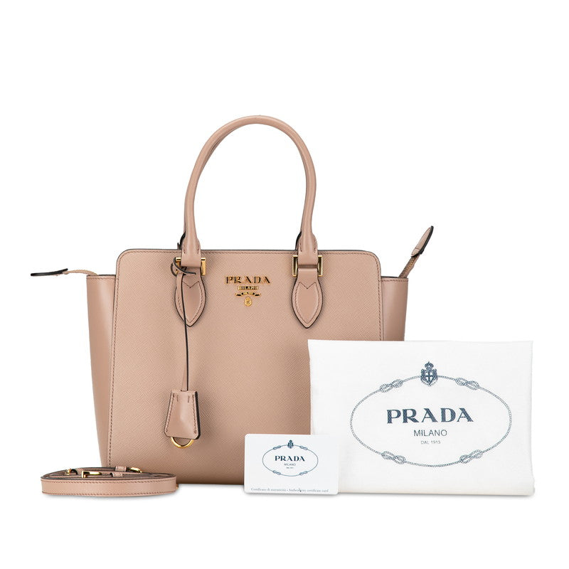 Prada Saffiano Leather 2WAY Handbag Shoulder Bag 1BA113 in Great Condition