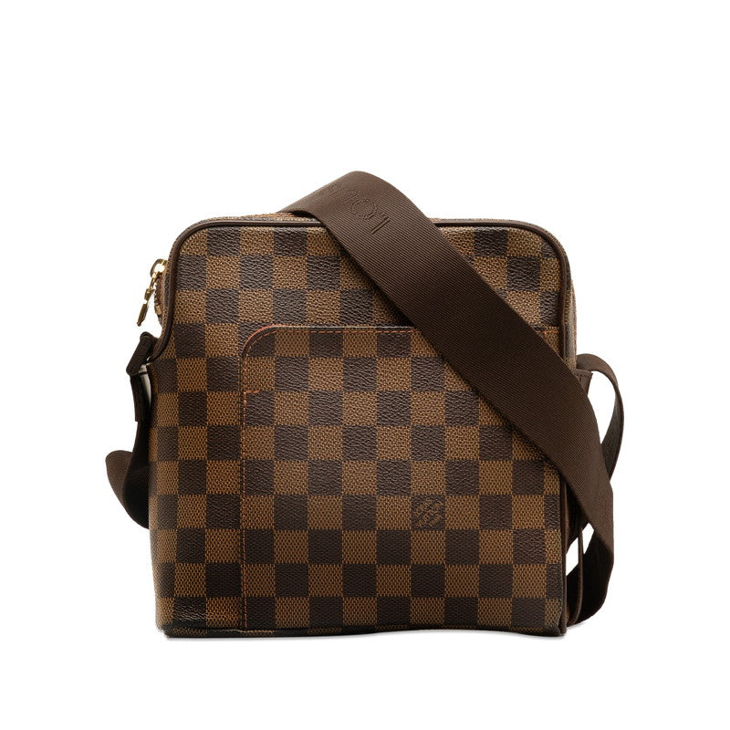 Louis Vuitton Damier Olaf PM Shoulder Bag N41442 Brown PVC Leather in Very Good Condition