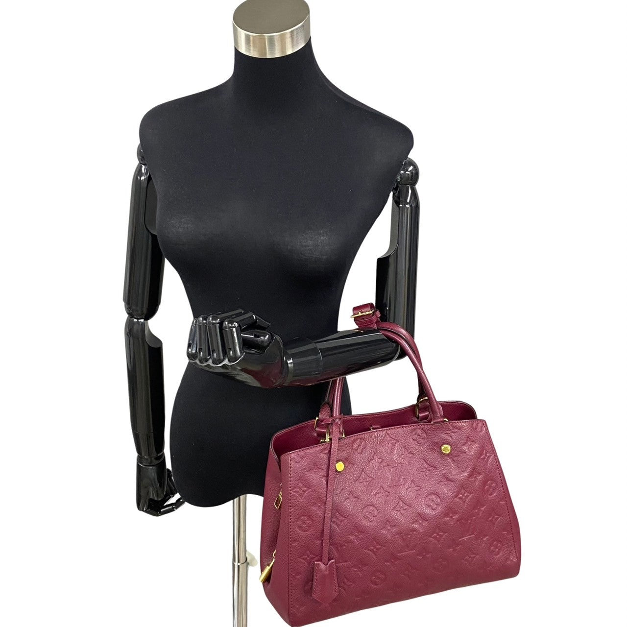 Louis Vuitton Montaigne MM Leather Handbag M41196 in Good condition