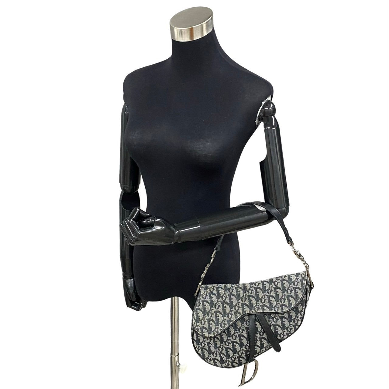 Dior Oblique Saddle Bag  Canvas Handbag in Good condition
