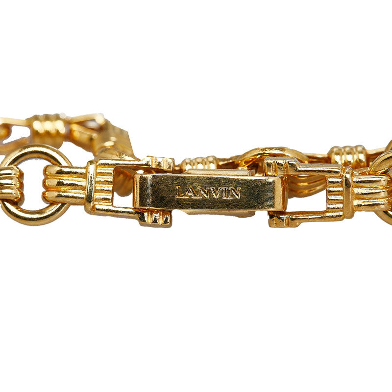 LANVIN Gold Plated Bracelet 19cm in Great Condition