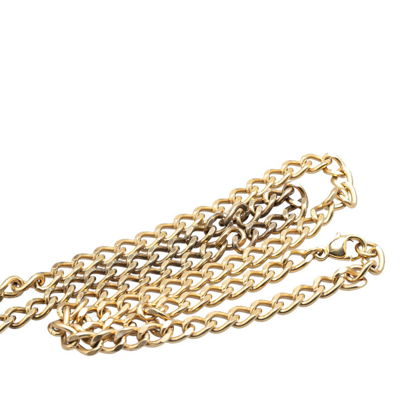 Chanel Vintage Coco Mark Necklace Gold