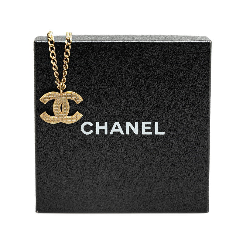 Chanel Vintage Coco Mark Necklace Gold