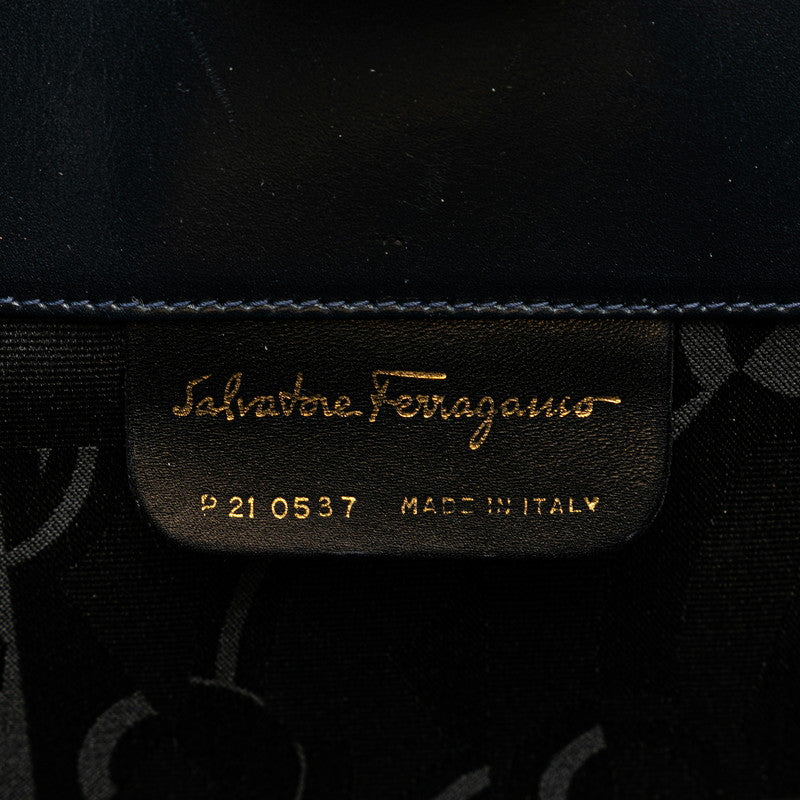 Salvatore Ferragamo Gancini Leather Chain Shoulder Bag