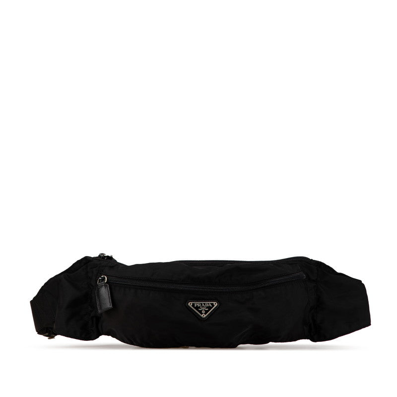 Prada Nylon Triangle Logo Waist Bag