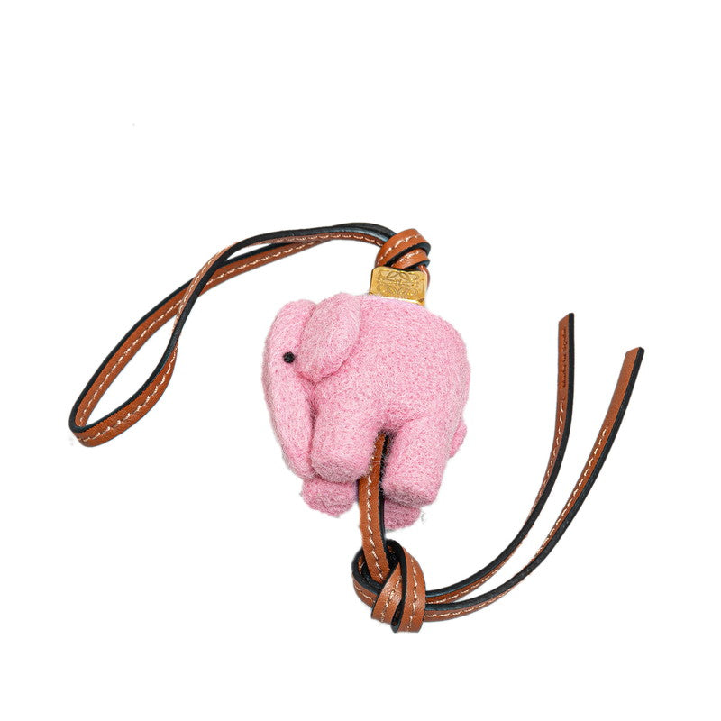 Loewe Anagram Elephant Bag Charm Felt Leather