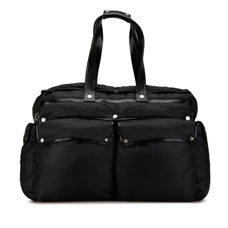 Celine Nylon Leather Boston Travel Bag