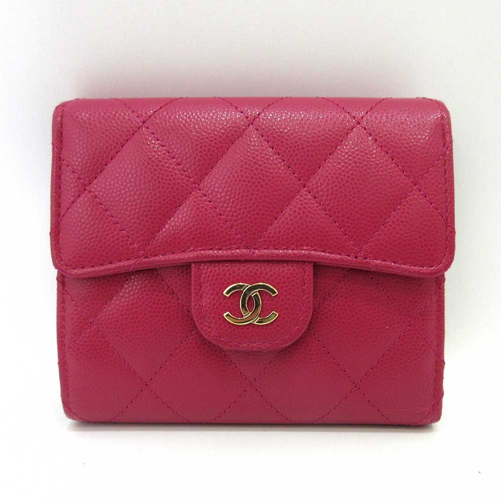 Chanel Caviar Skin Classic Small Flap Wallet in Great Condition