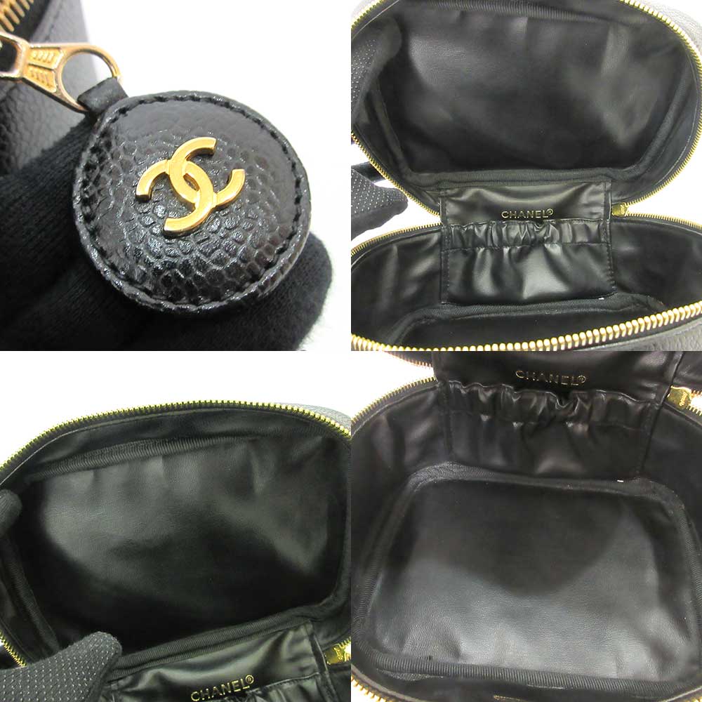 Chanel Caviar Vanity Bag Black A01997