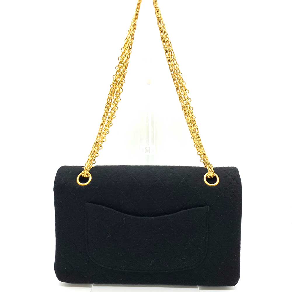 Chanel Matelasse 25 Classic Chain Shoulder Bag Black