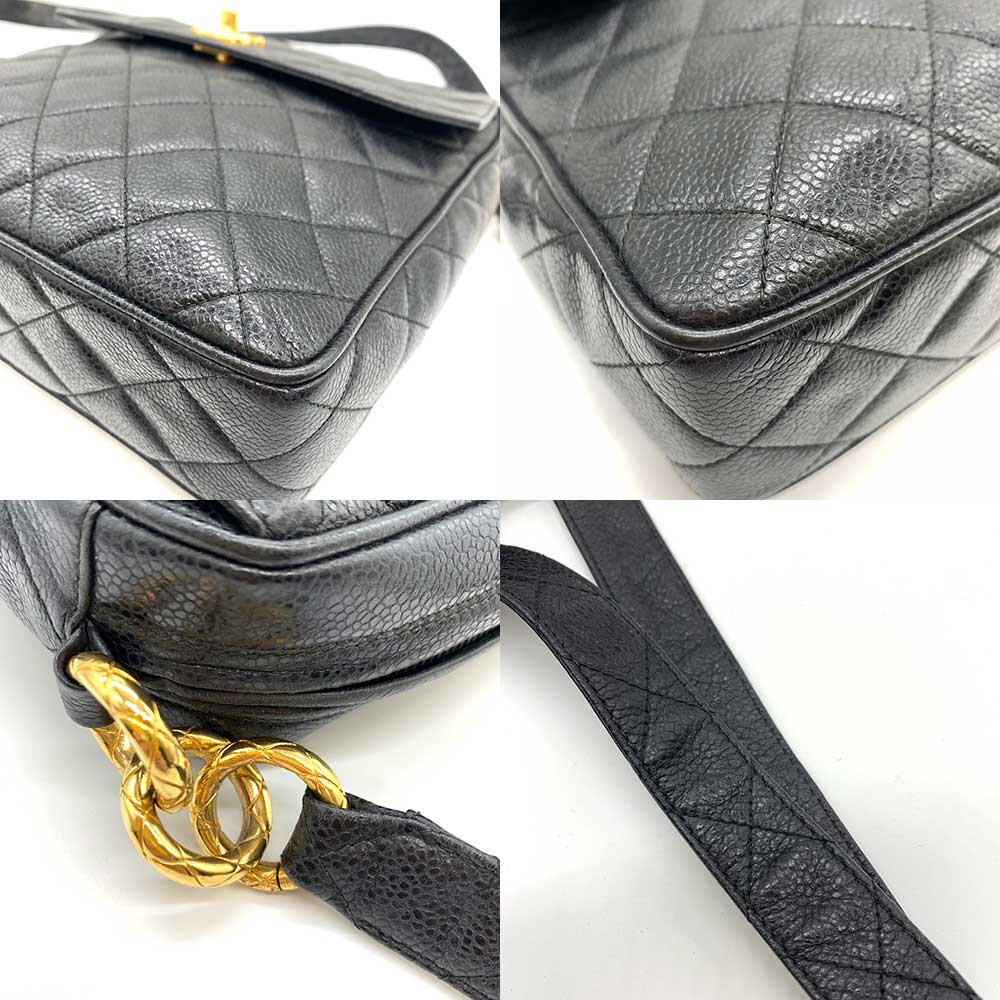 Chanel Caviar Skin Matelasse Shoulder Bag