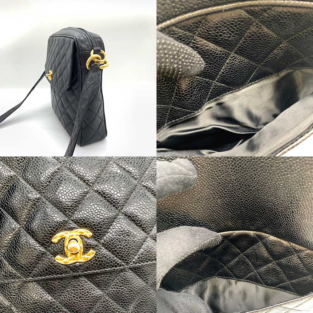 Chanel Caviar Skin Matelasse Shoulder Bag