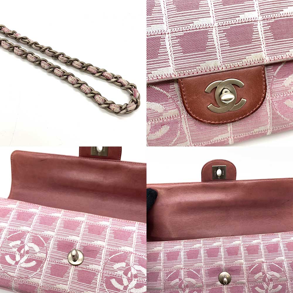 Chanel Nylon Jacquard Chain Shoulder Bag A15316