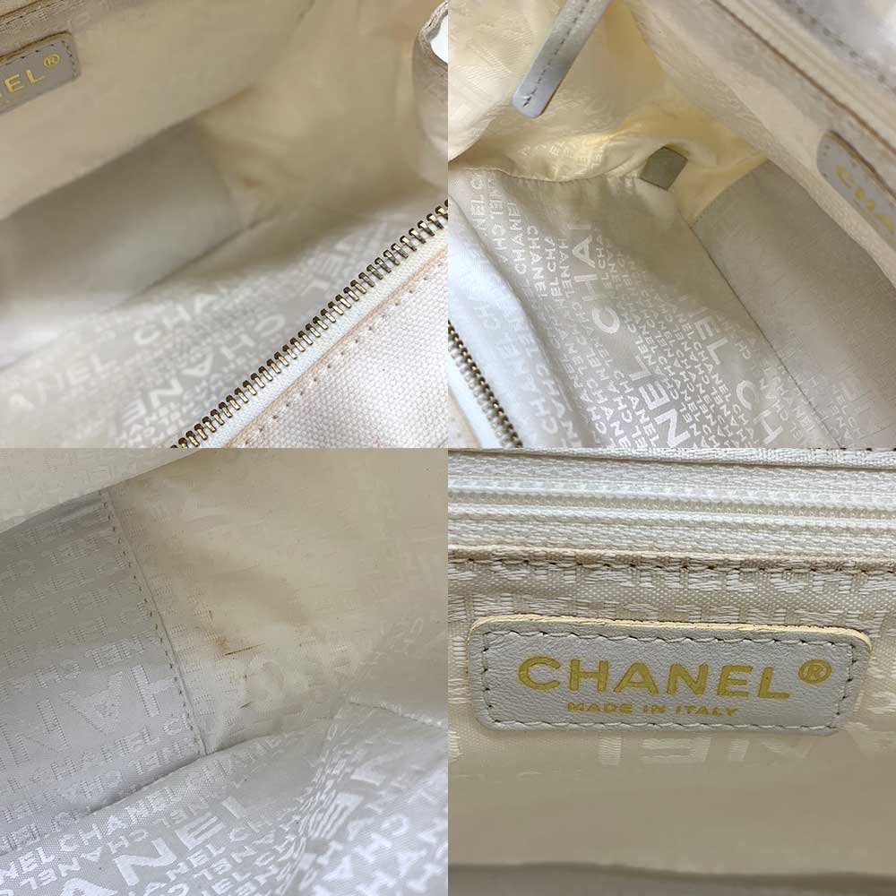 Chanel Canvas Marshmallow Tote Bag