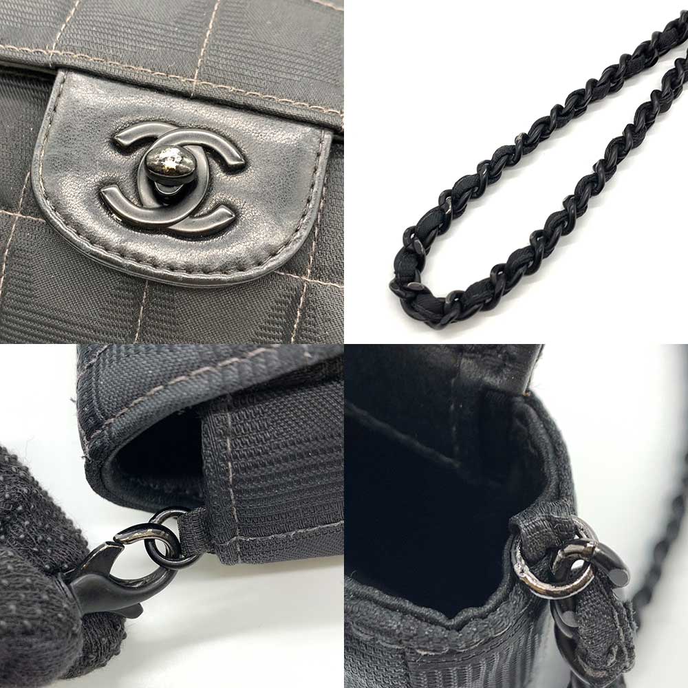 Chanel Nylon Jacquard Chain Shoulder Bag A15316