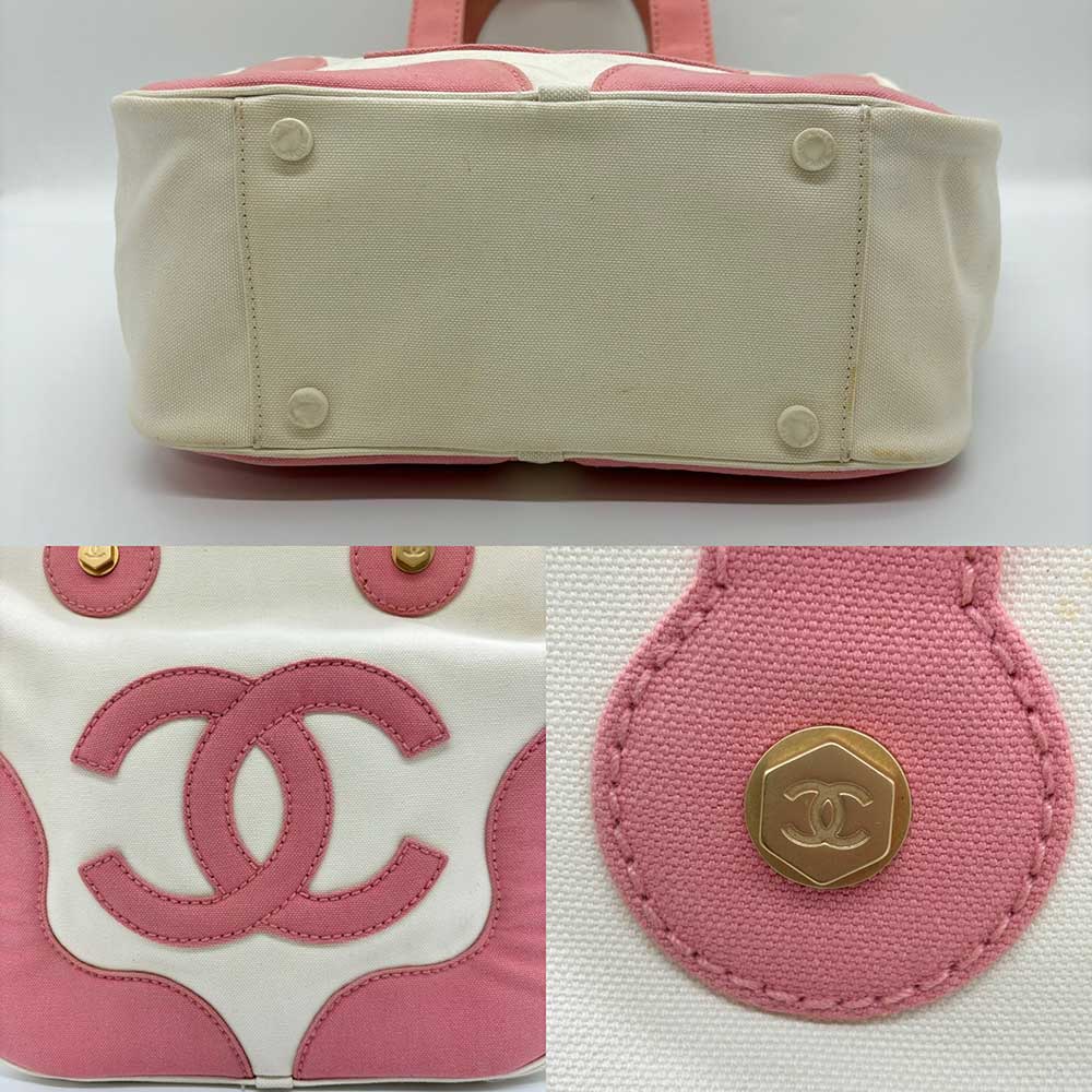 Chanel Canvas Marshmallow Tote Bag