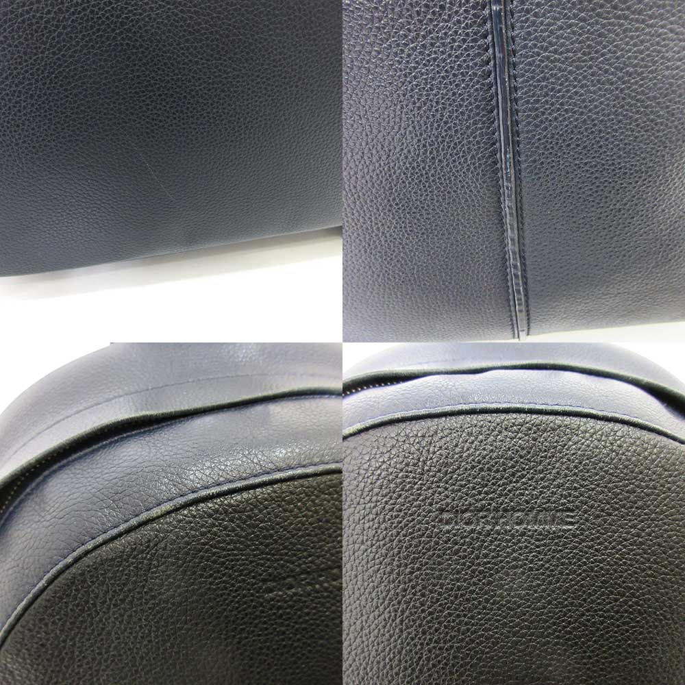 Dior Leather Backpack Dark Navy in Very Good Condition