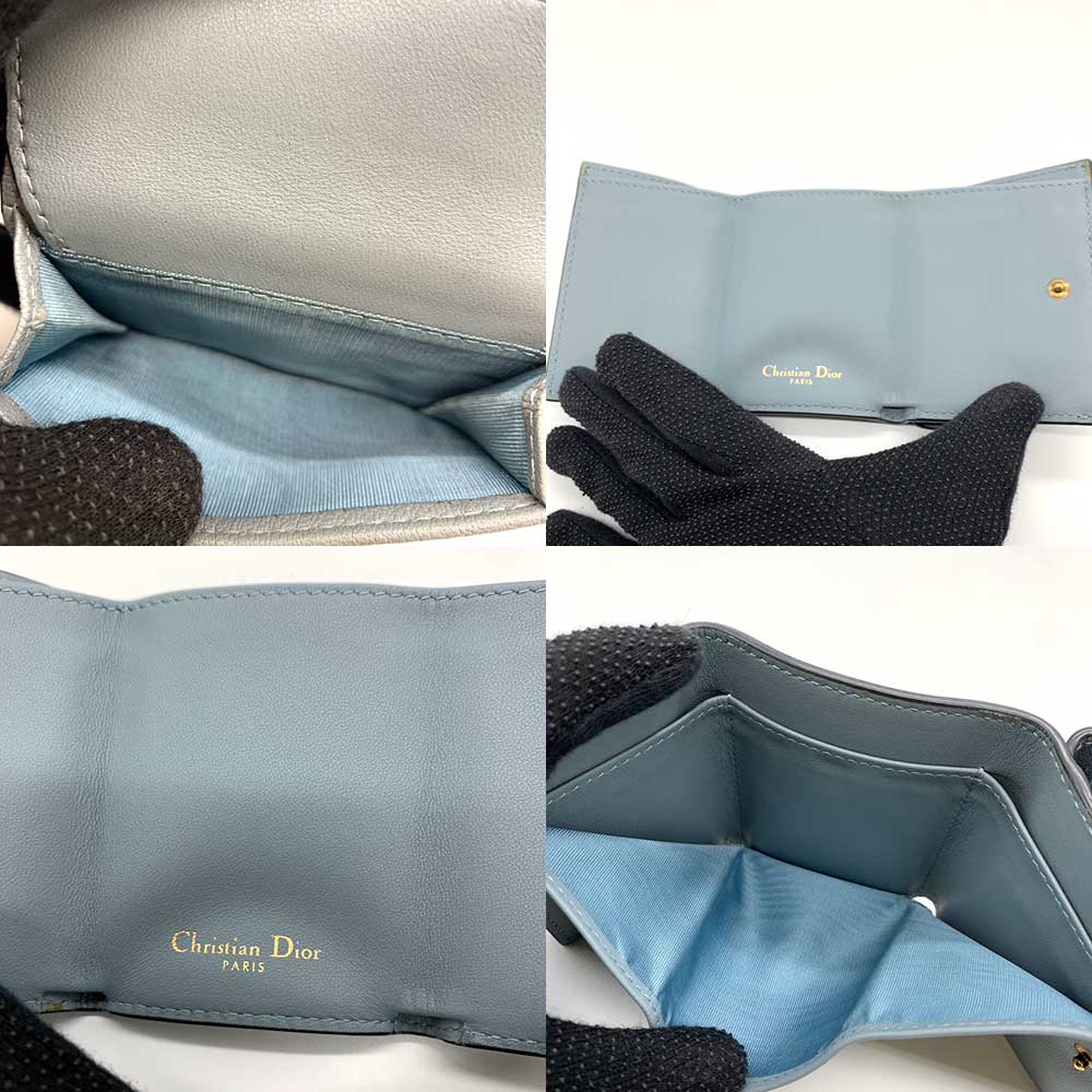 Dior Leather Saddle Compact Wallet in Very Good Condition