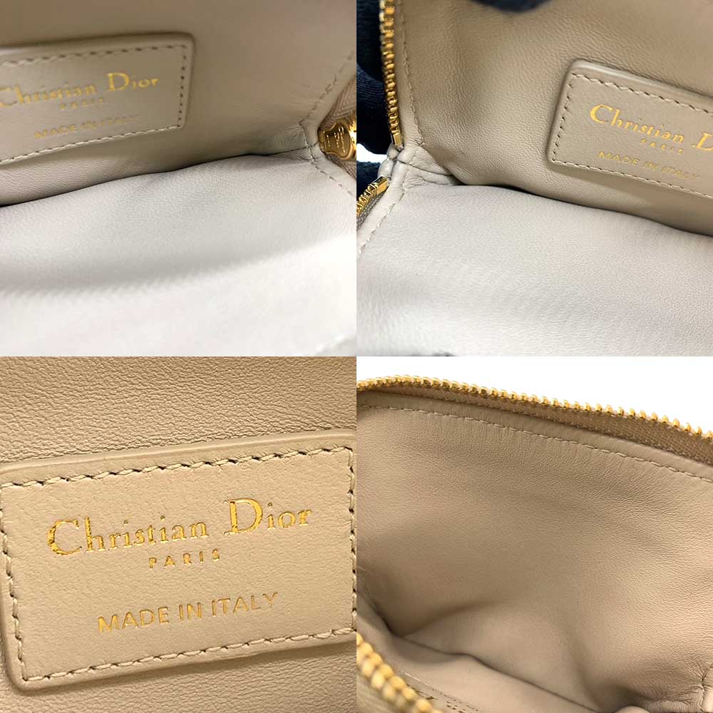 Dior Leather Lavender Coin Case Wallet