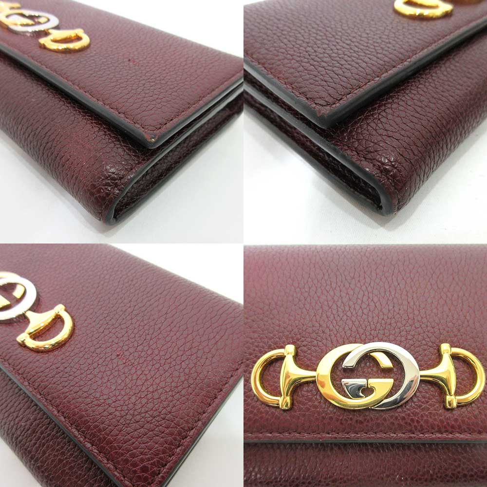 Gucci Zumi Leather Continental Wallet 573612