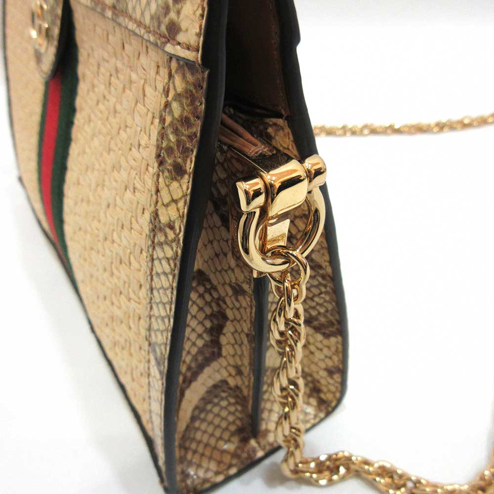 Gucci Ophidia GG Small Shoulder Bag Python