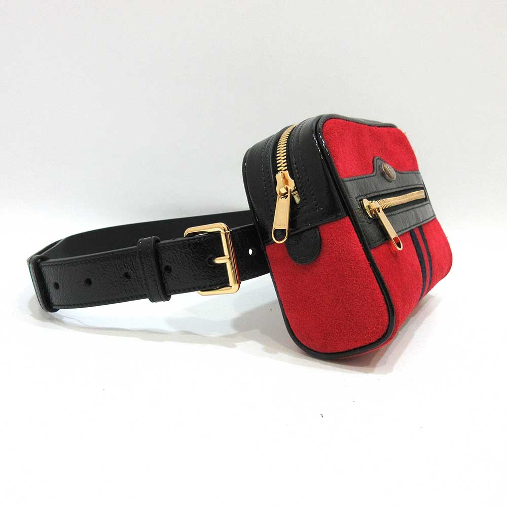 Gucci Ophidia Suede Leather Belt Bag 517076