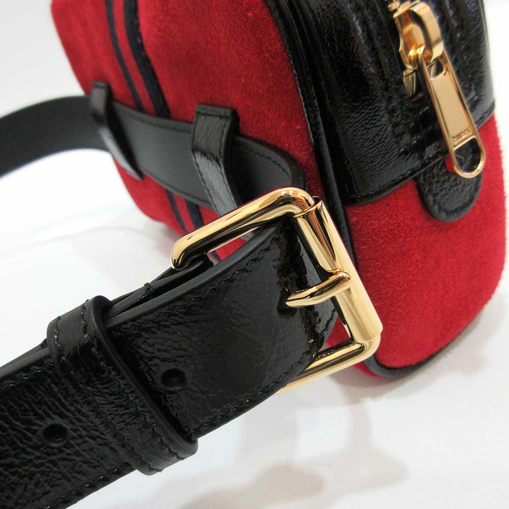 Gucci Ophidia Suede Leather Belt Bag 517076