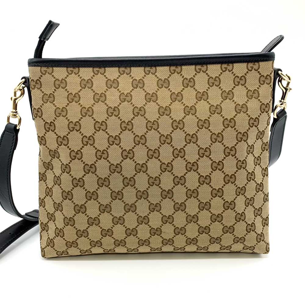 Gucci GG Canvas Leather Shoulder Bag