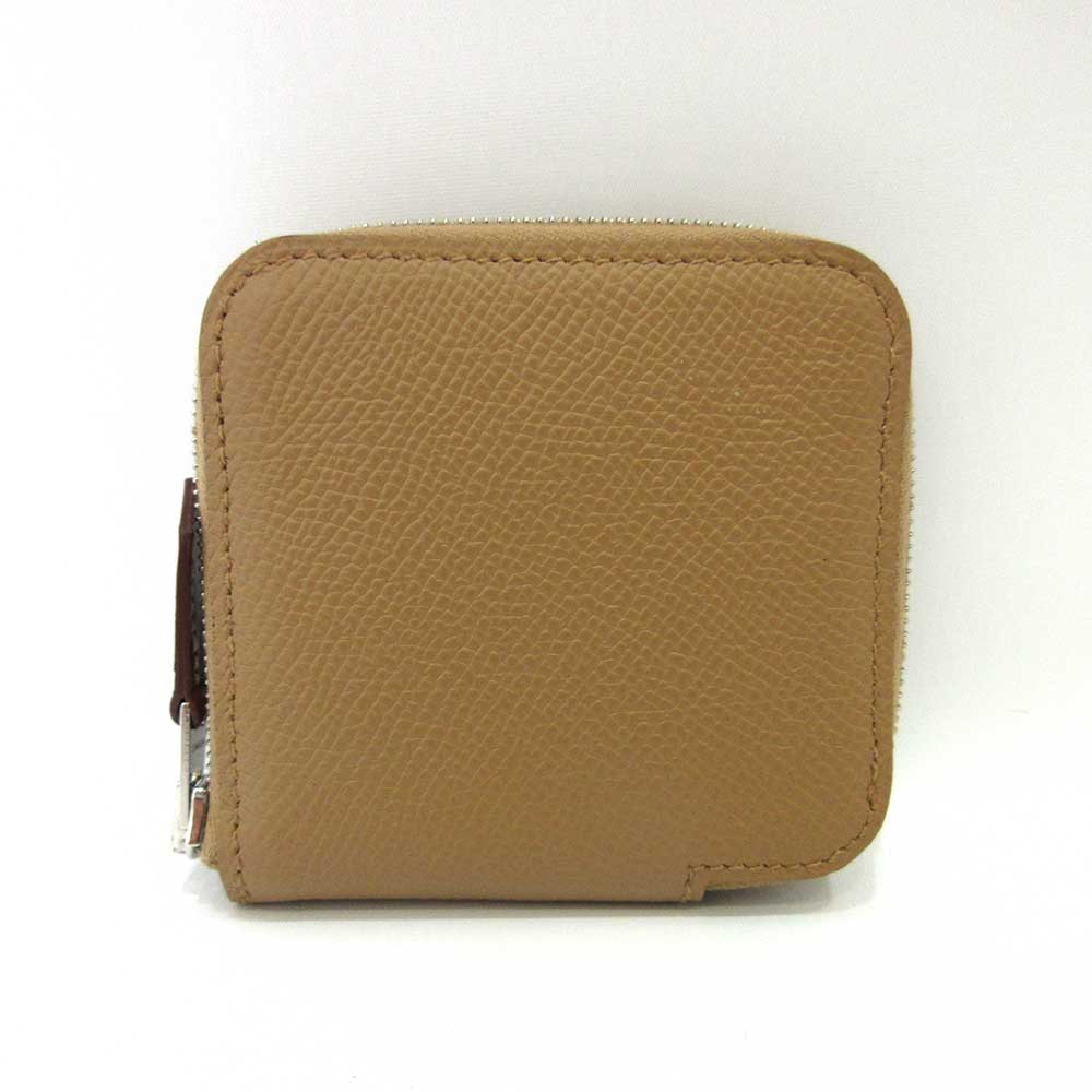 Hermes Azap Compact Mini Silk'in Wallet Brown