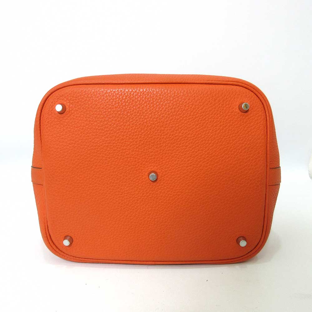 Hermes Picotin Lock GM Orange Tote Bag