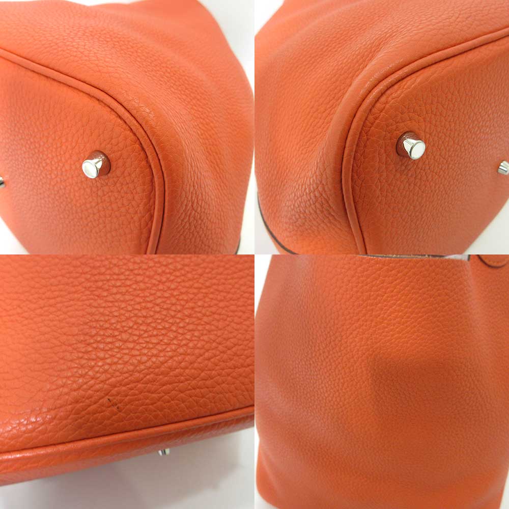 Hermes Picotin Lock GM Orange Tote Bag