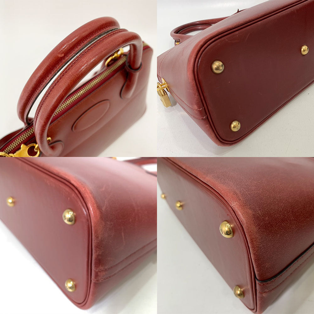 Hermes Bolide 31 Handbag Bordeaux Gold Hardware